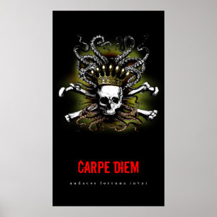 Poster Carpe de crâne King Squid Diem