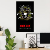 Poster Carpe de crâne King Squid Diem (Bureau à domicile)
