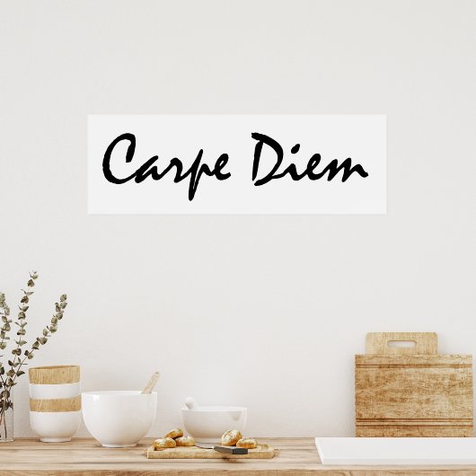 Poster Carpe diem (Cuisine)