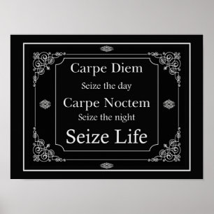 Poster Carpe Diem et Seize Life