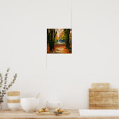 Poster Carpe Diem personnalisable avec feuille colorée (Cuisine)