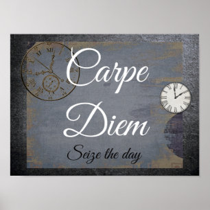 Poster Carpe Diem **Saisir la journée - imprimer