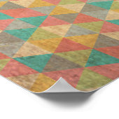 Poster Carpe diem, Saisir le jour, Motif géométrique (Coin)