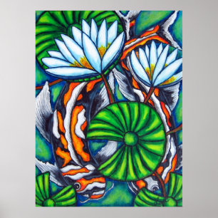 Poster Carpe effarouchée par Lisa Lorenz