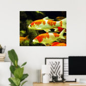 Poster Carpe Koï (Bureau à domicile)
