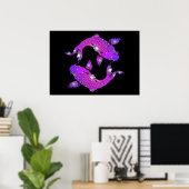 Poster Carpe koï (Bureau à domicile)