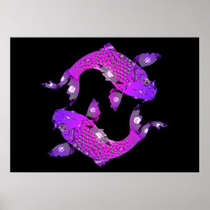 Poster Carpe koï