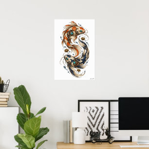 Poster Carpeaux Mécaniques Koi