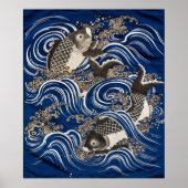 Poster Carpes et vagues (Devant)