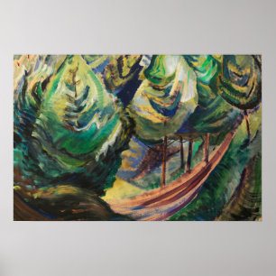 Poster Carr - Chemin Parmi Les Pins 1930