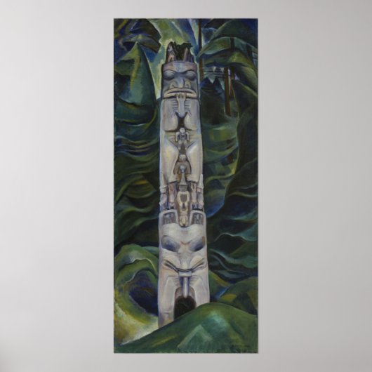 Poster Carr - Totem Et Forêt (Devant)