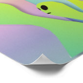 Poster Carré Alien convivial (Coin)