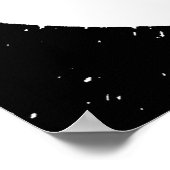 Poster Carré Black White Inspiration Leadership Wolf (Coin)