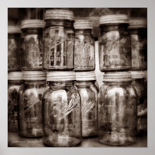 Poster Carré Canning Jars (Devant)