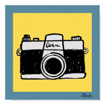 carré d'affiche d'art 8x8