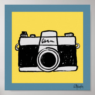 Poster carré d'affiche d'art 8x8