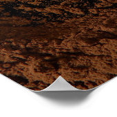 Poster Carré de chocolat en poudre de chocolat (Coin)