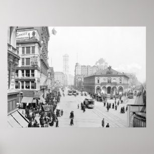 Poster Carré de héraut, New York, 1905