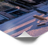 Poster Carré de la mairie de Riga en hiver (Coin)