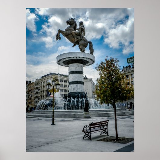 Poster Carré de Macédoine à Skopje (Devant)