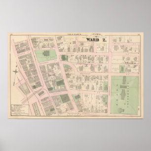 Poster Carré de marché Brown University Court House