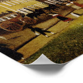 Poster Carré de marché, Germantown, Pennsylvanie (Coin)