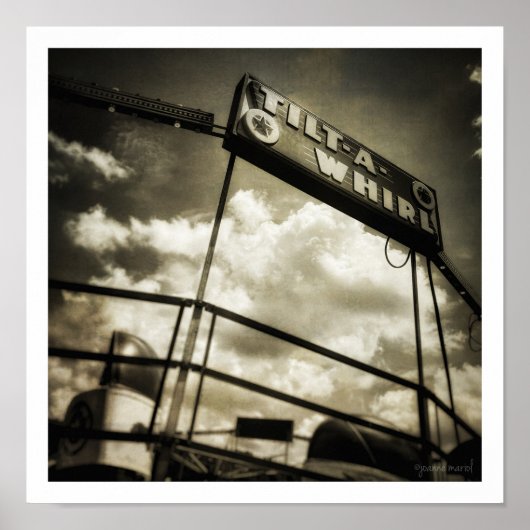 Poster Carré de Tilt-a-Whirl (Devant)