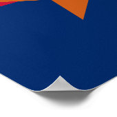 Poster Carré du drapeau de l'Arizona (Coin)