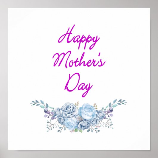 Poster carré du jour de la mère heureuse (Devant)