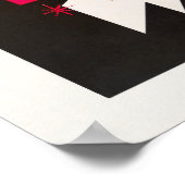 Poster Carré du New York Times de nuit abstrait (Coin)