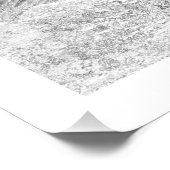 Poster Carré Format Surf Art Monochrome (Coin)