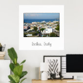 Poster carré Ischia, Italie (Bureau à domicile)