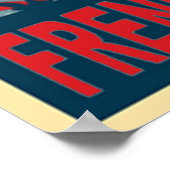 Poster Carré Jackson en bleu (Coin)