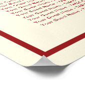 Poster Carré Logo double bonheur Mariage chinois (Coin)