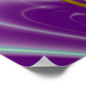 Poster CARRÉ MAGIC 33, bleu violet (Coin)