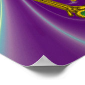 Poster CARRÉ MAGIQUE 33 , Bleu Violet (Coin)