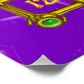 Poster CARRÉ MAGIQUE 33 , Violet Pourpre (Coin)