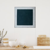 Poster Carré noir (Cuisine)