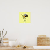 Poster Carré pour enfants de la ferme Funky Honey  (Cuisine)