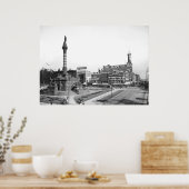 Poster Carré public, Cleveland, 1900 (Cuisine)