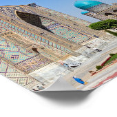 Poster Carré Registan - Samarkand, Ouzbékistan, Asie (Coin)