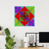 Poster Carré Sierpinski (Bureau à domicile)