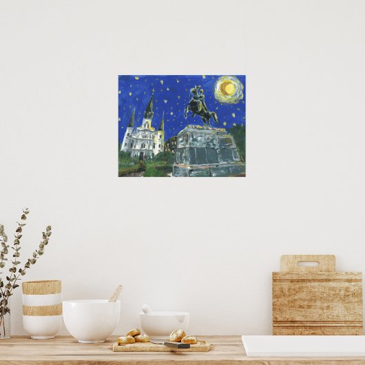 Poster Carré Starry Night Jackson (Cuisine)