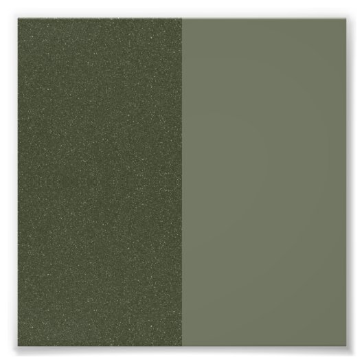 Poster Carré texturé Split Moss Green (Personnalis (Devant)