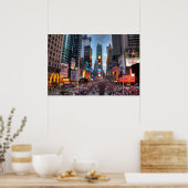 Poster Carré Times - New York Imprimer (Cuisine)