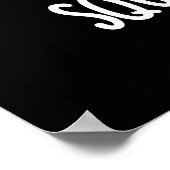 Poster Carré-vocado Drôle Avocado Pun Dark BG (Coin)