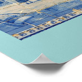 Poster Carreau bleu (Coin)