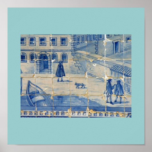 Poster Carreau bleu (Devant)