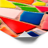 Poster Carreau de couleur (Coin)