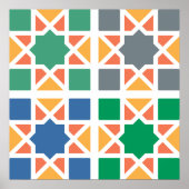 Poster Carreaux Andalous 4 (Devant)